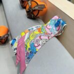 爱马仕 水上游乐园 Twilly小丝巾 粉绿撞色 - Imagem 2