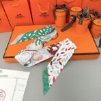 爱马仕(Hermes) “鸟之王国”小丝巾 绿色 - Imagem 3