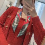 爱马仕Hermes树之歌小丝巾 飘带 玫红色 - 图片 2