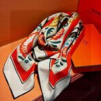 爱马仕H珍藏版大方巾 双面同色 - 图片 3