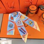 爱马仕Twilly【趣味冰淇淋】丝带 蓝色 - 图片 2