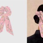 爱马仕Twilly小丝巾 发圈 粉色款 - Imagem 4