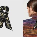 爱马仕Twilly小丝巾 发圈 黑色款 - Imagem 4