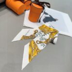 爱马仕Twilly小丝巾 白金色 - 图片 4