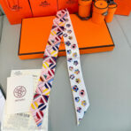 爱马仕Twilly小丝巾 粉色