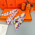 爱马仕Twilly小丝巾 粉色 - 图片 3