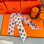 爱马仕Twilly小丝巾 粉色 - 图片 4