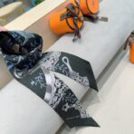 爱马仕Twilly小丝巾 黑色 - 图片 3