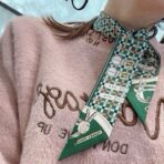 爱马仕Twilly(新型马车) 丝巾 绿色 - 图片 4