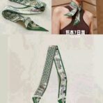 爱马仕Twilly(新型马车) 丝巾 绿色 - 图片 3