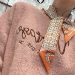 爱马仕Twilly(新型马车)丝巾 橙色 - 图片 4