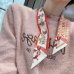 爱马仕Twilly(新型马车)丝巾 红色 - 图片 4