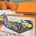 爱马仕Twilly(玛雅丛林)飘带 黄黑撞色 - Imagem 2