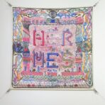 爱马仕《丝巾大探险》粉色调斜纹真丝方巾