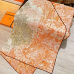 爱马仕《巴勒莫植物园》橙色方巾 - 图片 4