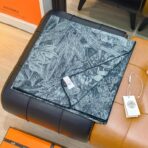 爱马仕《巴勒莫植物园》深蓝色方巾 - 图片 2