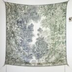 爱马仕《巴勒莫植物园》灰绿色方巾