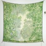 爱马仕《巴勒莫植物园》绿色方巾