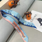 爱马仕《巴黎爱犬》束发带 蓝色