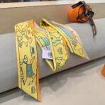 爱马仕《巴黎爱犬》束发带 黄色 - 图片 3