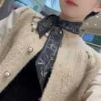 爱马仕《巴黎爱犬》束发带 黑色 - 图片 4