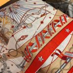 爱马仕《星辰合唱曲》  橙色围巾 - 图片 4