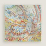 爱马仕《翱翔福宝之梦》鲜黄色方巾