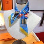 爱马仕【Jumping】Twilly小丝巾 深蓝款 - 图片 3