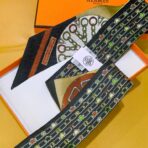 爱马仕【万花筒效应】小丝巾 黑色 - Imagem 3