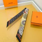 爱马仕【万花筒效应】小丝巾 黑色