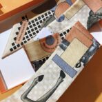 爱马仕【优雅骑士】Twilly小丝巾 杏色款 - 图片 4