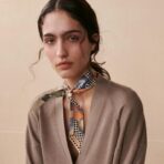 爱马仕【优雅骑士】Twilly小丝巾 杏色款 - 图片 2