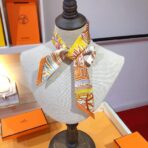 爱马仕【悠闲的假期】丝带 橙色 - 图片 3