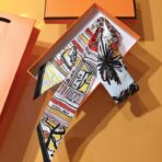 爱马仕【悠闲的假期】丝带 粉红黑撞色 - 图片 3