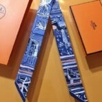 爱马仕【悠闲的假期】丝带 蓝色