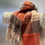 爱马仕 巴宝莉非常正的男女围巾 红色款 - 图片 4