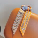 爱马仕丝巾 束发带 橙色款 - 图片 2