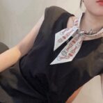 爱马仕丝巾 束发带 白色款 - 图片 4