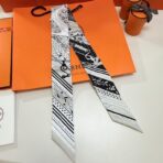 爱马仕“亚马逊庆典”Twilly小丝巾 灰色