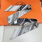 爱马仕“亚马逊庆典”Twilly小丝巾 灰色 - Imagem 2