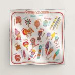 爱马仕冰淇淋真丝方巾 橙色调