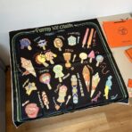 爱马仕冰淇淋真丝方巾 黑色调