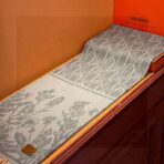 爱马仕巴黎时装展商务男士女士羊绒围巾 - Imagem 3