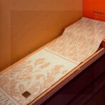 爱马仕巴黎时装展商务男士女士羊绒围巾 浅橙色款 - Imagem 2