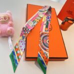 爱马仕斜纹真丝丝巾 绿色款