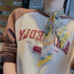 爱马仕斜纹真丝丝巾 黄色款 - 图片 4