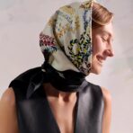 爱马仕斜纹真丝方巾 黑白款 - Imagem 2