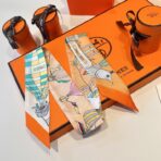 爱马仕新款Twilly丝巾 橙色 - 图片 3