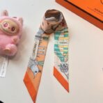 爱马仕新款Twilly丝巾 橙色 - 图片 2