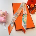 爱马仕新款Twilly丝巾 橙色